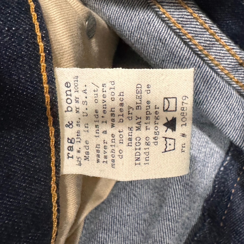Rag & Bone Skinny Jeans Womens 30 Heritage Indigo Blue NEW W1502K520 Made In USA - Picture 7 of 9